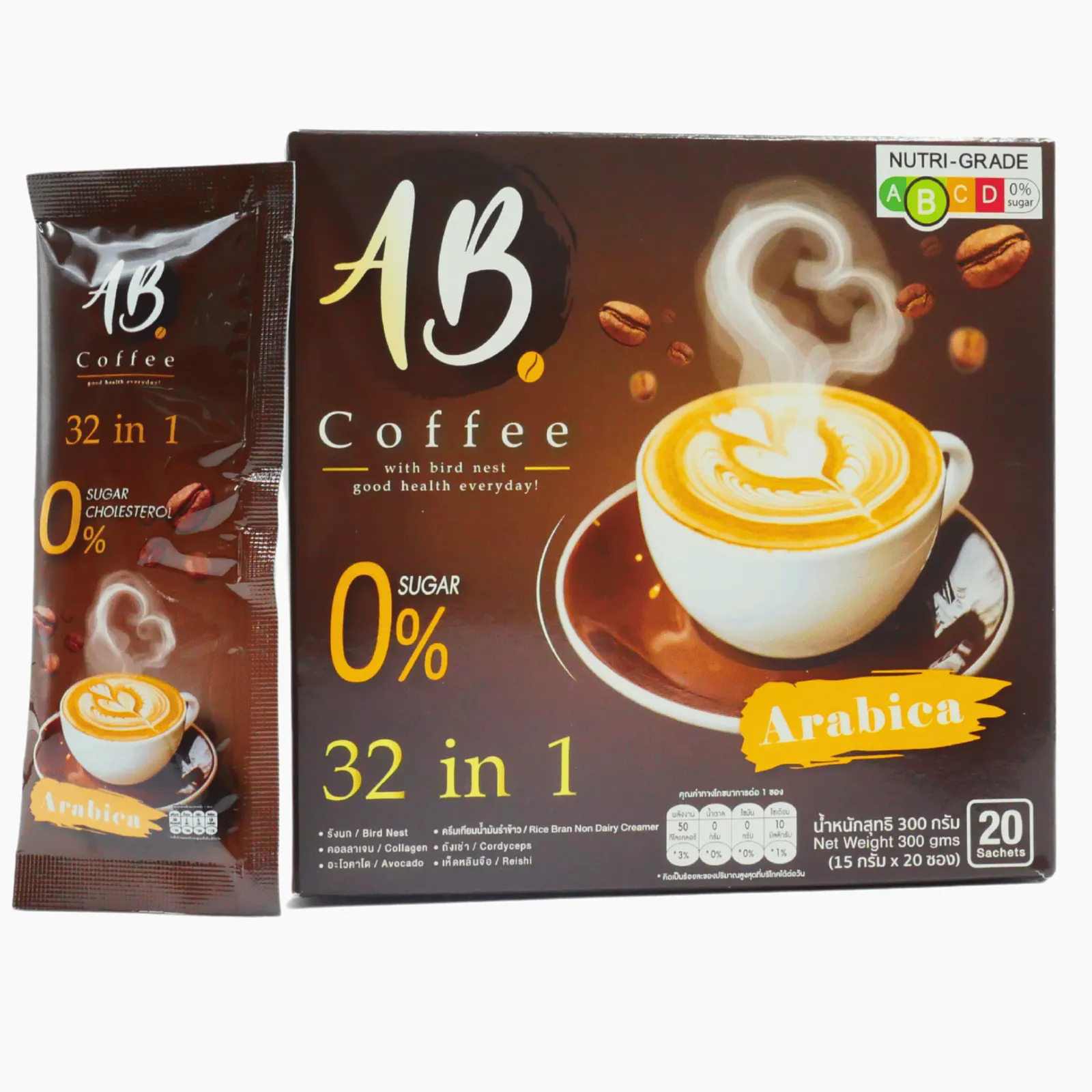 AB Coffee 32 in 1 with Birds Nest and Collagen
